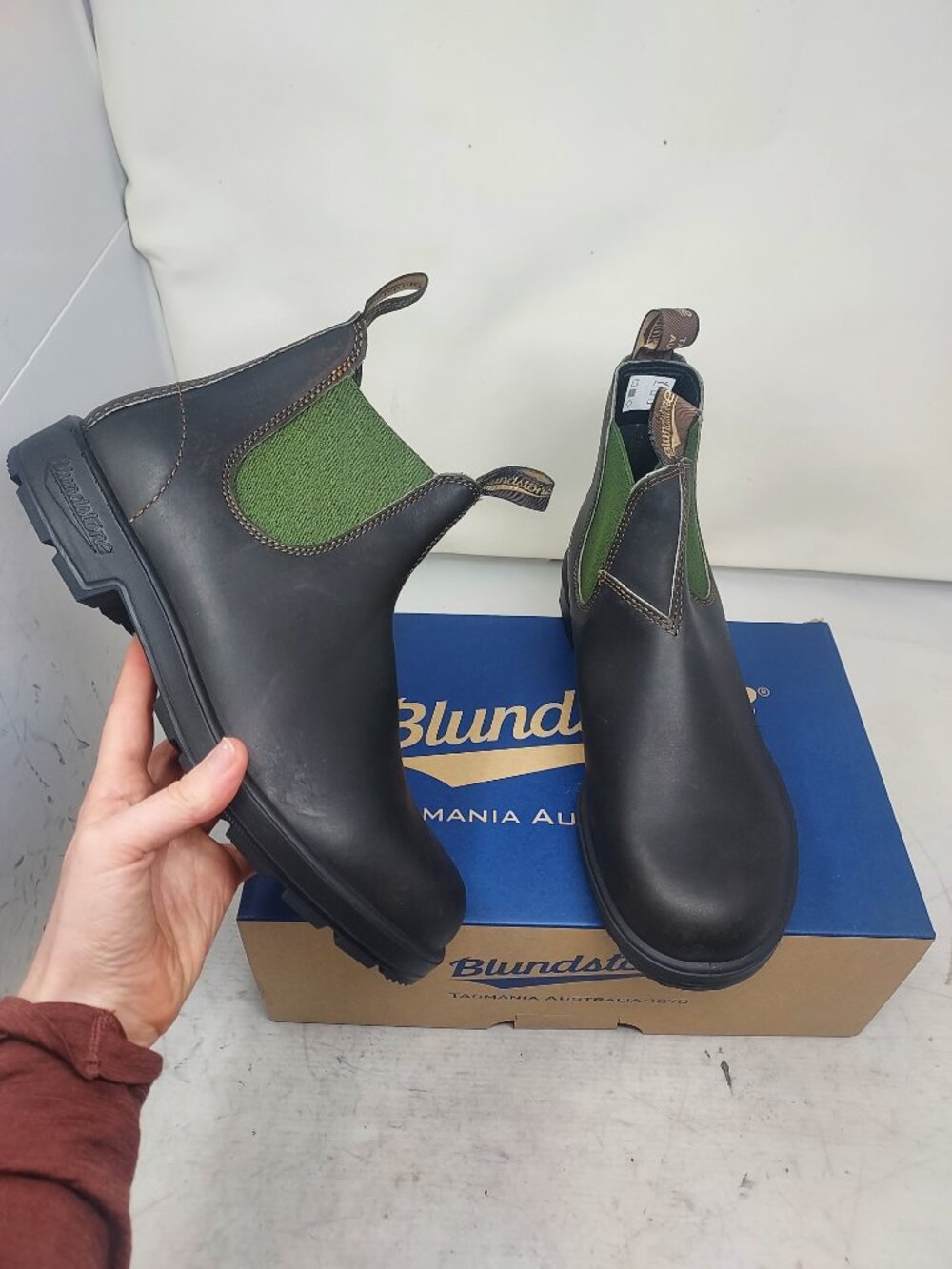 Blundstone MENS Chelsea Brown Green Boot